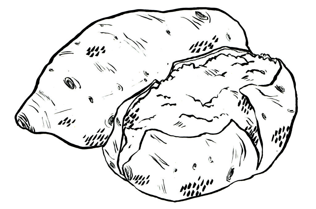 baked sweet potatoes