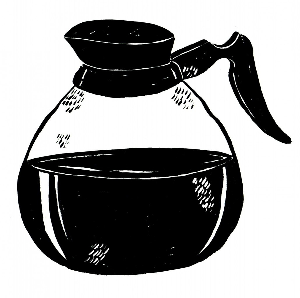 coffee pot - black